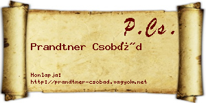 Prandtner Csobád névjegykártya